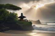 探究巴厘岛8月份的天气状况：阳光炙烤与短暂雨季交替